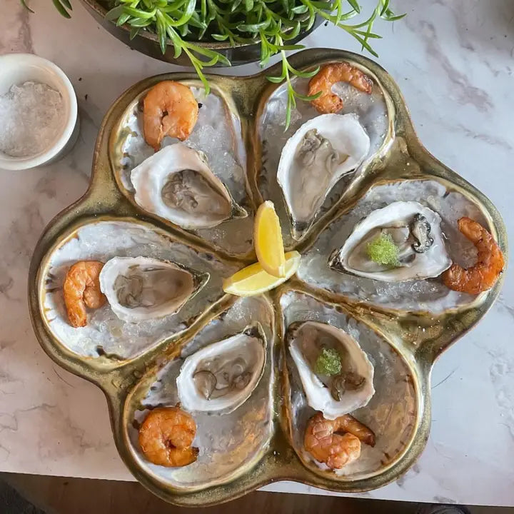 Oyster serving platter best sale