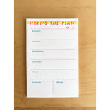 Here is The Plan Weekly Notepad