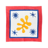 Celestial Matisse Blockprint Napkins, Set of 4