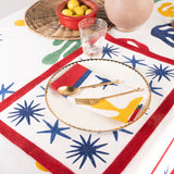 Celestial Matisse Blockprint Napkins, Set of 4