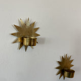 Brass Star Wall Candle Holder