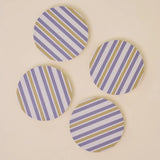 Squiggle Stripes Coasters, Set of Four