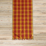 Waffle Plaid Table Runner, Naranja