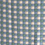 Purple and Blue Checkered Reversible Sujani Quilt