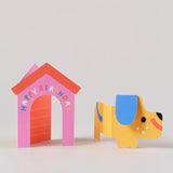 'dog in House' Fold Out Kid's Birthday Card