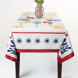 Celestial Matisse Blockprint Tablecloth