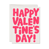 Valentine Bubble Letters Greeting Card