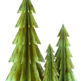 Green Metal Holiday Trees