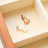 Vintage 14K Gold Brick Charm