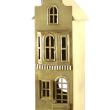 Brass Holiday Luminary Houses