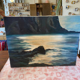 Vintage Ocean Oil Painting