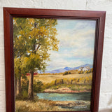 Vintage A piece of Home by Gladys Farrell Painting