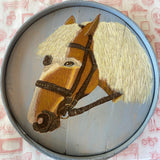 Vintage Horse Tray Art