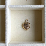 Vintage "I Love You" Heart 9ct Gold Charm