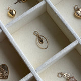 Vintage 9ct Gold Heart in Oval Charm