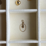 Vintage 9ct Gold Heart in Oval Charm