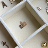 Vintage 10k Gold Diamond Letter "N" Charm