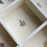 Vintage 9ct Letter Charm, Cursive Looped "M"