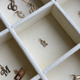 Vintage 14K Gold and Diamond Letter "R" Charm