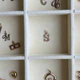 Vintage 9ct Letter Charm, Block Style "S"