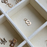 Vintage 9ct Letter Charm, Block Style "S"