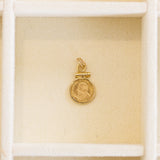 Vintage 14k Yellow Gold Mini Coin Charm