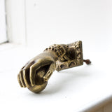 Vintage Brass Victorian Ladies Hand Door Knocker