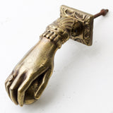 Vintage Brass Victorian Ladies Hand Door Knocker