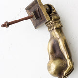 Vintage Brass Victorian Ladies Hand Door Knocker