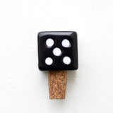 Vintage Ceramic Dice Bottle Stopper