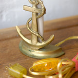 Vintage Brass Anchor Mini Lamp