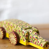 Vintage Wooden Hand Painted Snapping Alligator Toy