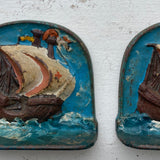 Vintage Ship Bookends