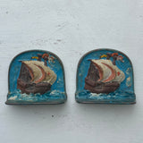 Vintage Ship Bookends