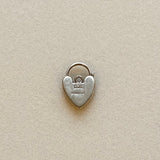 Vintage 9k Gold Heart Padlock Charm, c. 1973