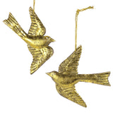 Gilded Swallow Ornament