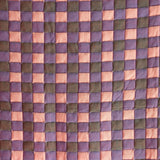 Purple and Blue Checkered Reversible Sujani Quilt