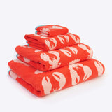 Lobster Hand Towel, Organic Cotton