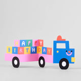 'Birthday Truck' Fold Out Kid's Birthday Card