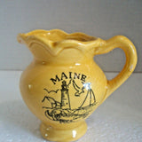 Vintage Souvenir of Maine Mini Ceramic Creamer